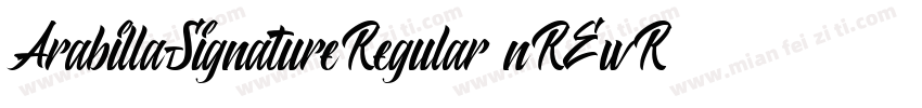 ArabillaSignatureRegular nREwR字体转换